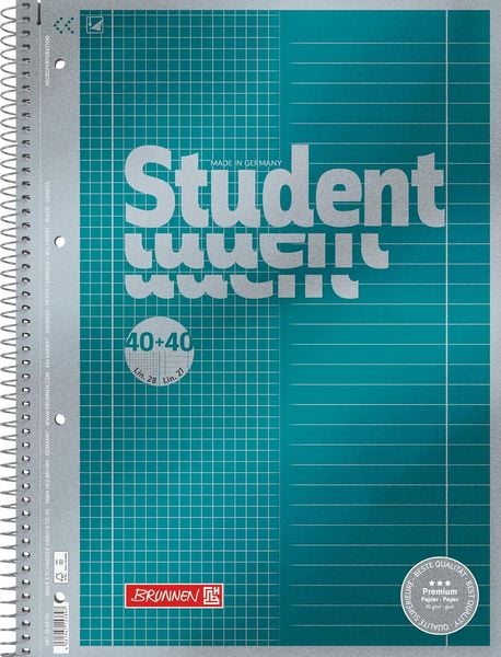 Produktbild: Collegeblock Duo A4 Lin28 + 27 90g