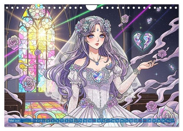 Produktbild: Shōnen-Abenteuer und Shōjo-Romantik - Ein Manga-Kalender f&uuml;r Herz und Seele (Wandkalender 2026 DIN A4 quer), CALVENDO Monatskalender
