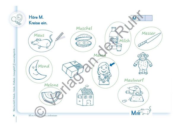 Produktbild: Mein Lernheft: Anlaute &ndash; Inlaute &ndash; Endlaute &ndash; L&ouml;sungsheft