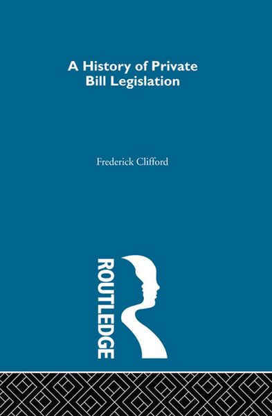 Produktbild: A History of Private Bill Legislation