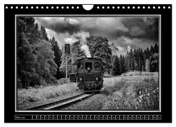 Produktbild: Nostalgie Dampf (Wandkalender 2026 DIN A4 quer), CALVENDO Monatskalender