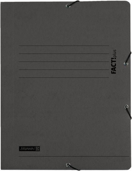 Produktbild: Brunnen Sammelmappe A4 schwarz Fact! Gummizug