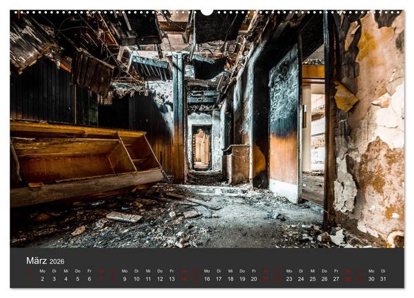 Produktbild: Verlassene Orte - Ein Lost Places Kalender (Wandkalender 2026 DIN A2 quer), CALVENDO Monatskalender