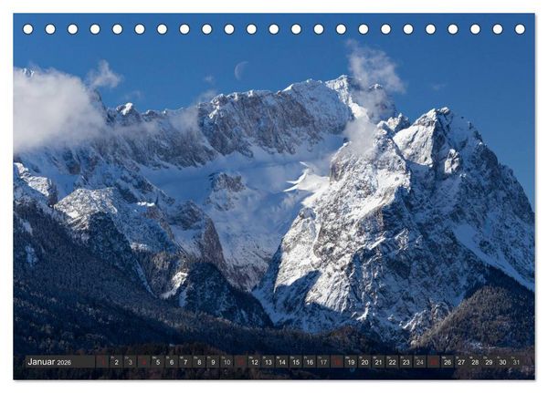 Produktbild: Rund um die Zugspitze (Tischkalender 2026 DIN A5 quer), CALVENDO Monatskalender