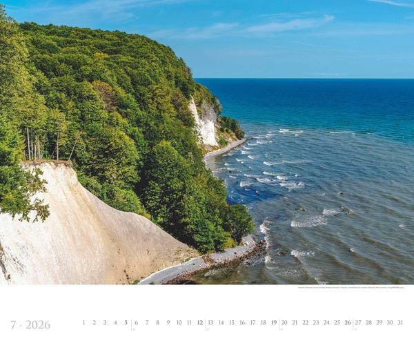 Produktbild: Deutsche Küsten 2026 - Bildkalender XXL 60x50 cm - hochwertiger Wandkalender im Querformat - Landschaftskalender - Wandplaner