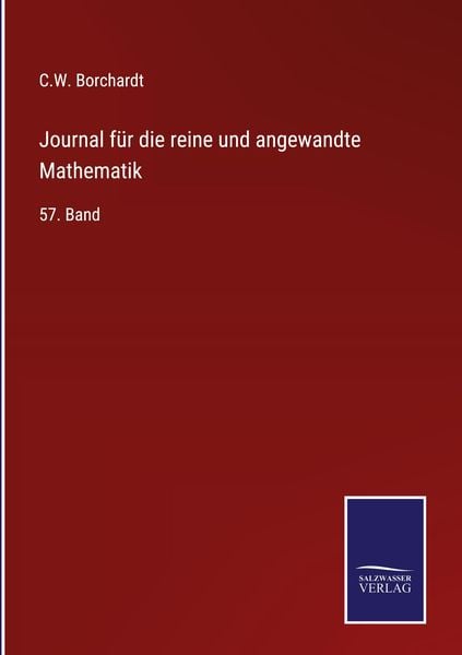 Produktbild: Journal f&uuml;r die reine und angewandte Mathematik