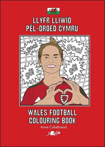Produktbild: Llyfr Lliwio Pel-droed Cymru | Wales Football Colouring Book NEW EDITION