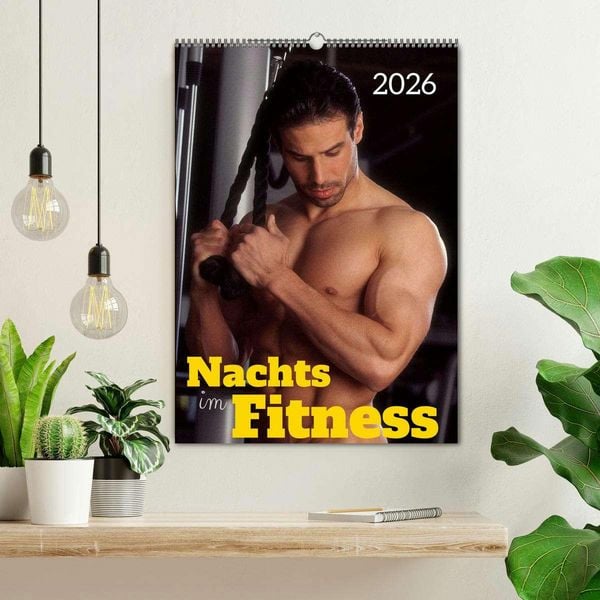 Produktbild: Nachts im Fitness (Wandkalender 2026 DIN A2 hoch), CALVENDO Monatskalender