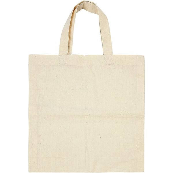 Produktbild: Creativ Company Tragetasche, Gr&ouml;&szlig;e 27,5x30 cm, 135 g, Hellnatur, 5 Stk