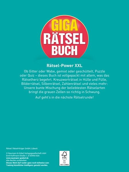 Produktbild: Giga-R&auml;tselbuch 10