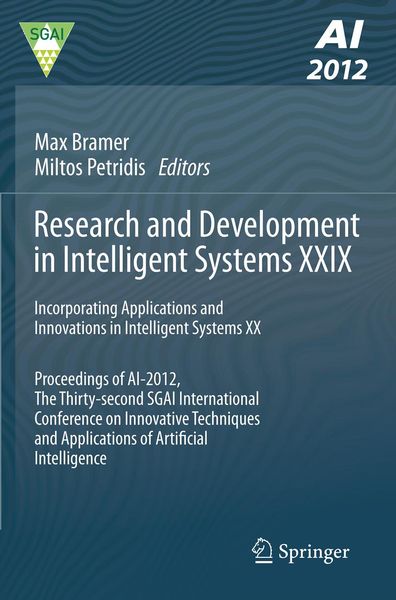 Produktbild: Research and Development in Intelligent Systems XXIX