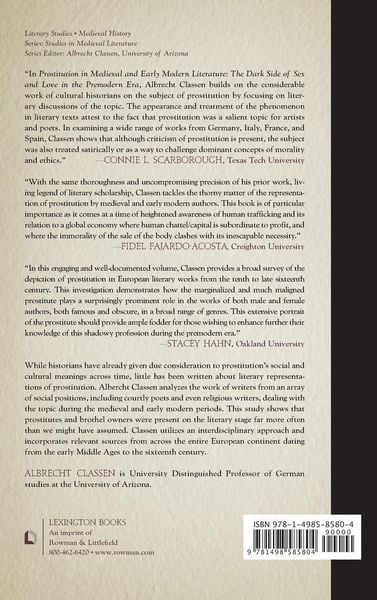 Produktbild: Prostitution in Medieval and Early Modern Literature
