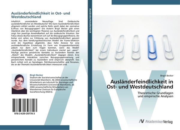 Produktbild: Ausl&auml;nderfeindlichkeit in Ost- und Westdeutschland