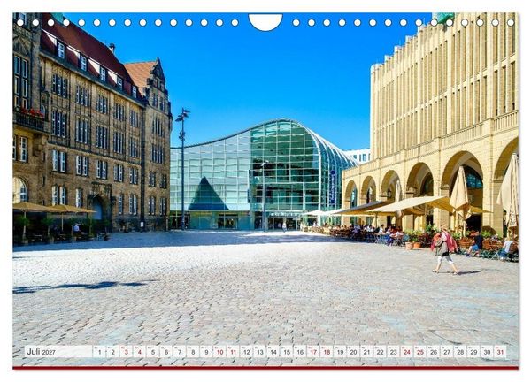 Produktbild: Ein Blick auf Chemnitz in Farbe (Wandkalender 2027 DIN A4 quer), CALVENDO Monatskalender