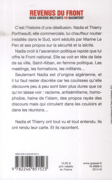 Produktbild: Revenus du Front