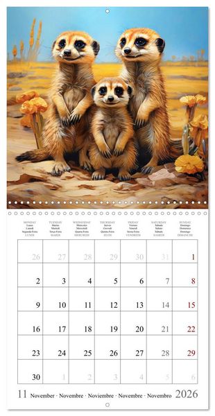 Produktbild: Baby Animals - In Their Natural Habitat (Wall Calendar 2026 12 &times; 12 Inch) CALVENDO 12 Month Wall Calendar