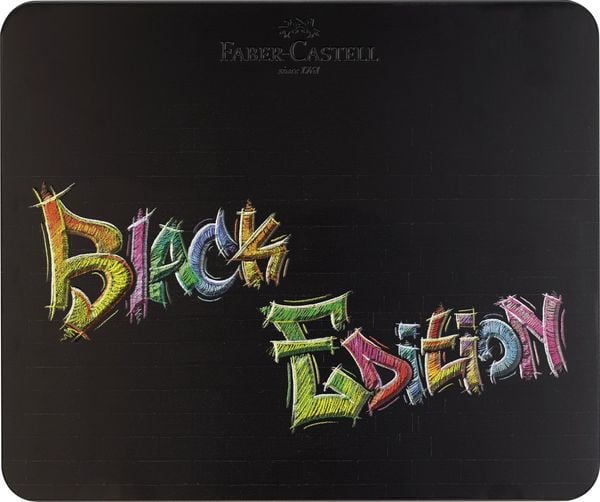 Produktbild: Faber-Castell Buntstifte Black Edition 100er Metalletui