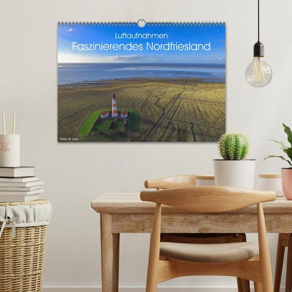Produktbild: Luftaufnahmen - Faszinierendes Nordfriesland (Wandkalender 2026 DIN A3 quer), CALVENDO Monatskalender