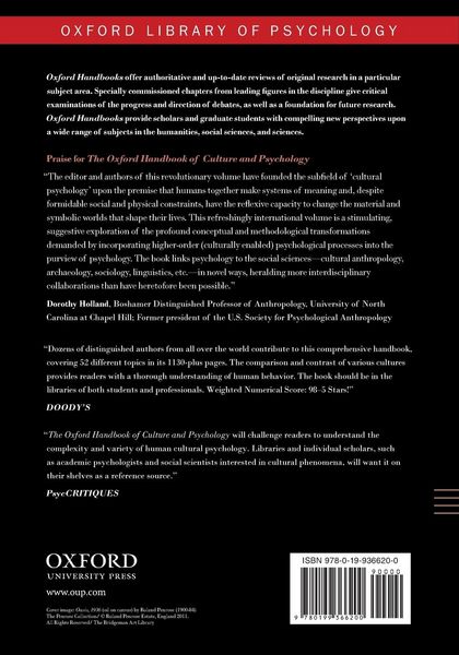 Produktbild: Oxford Handbook of Culture and Psychology