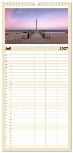 Produktbild: Familienplaner 2027 - Schleswig-Holstein - Momente zwischen den Meeren mit 5 Spalten (Wandkalender, 21 x 45 cm) CALVENDO