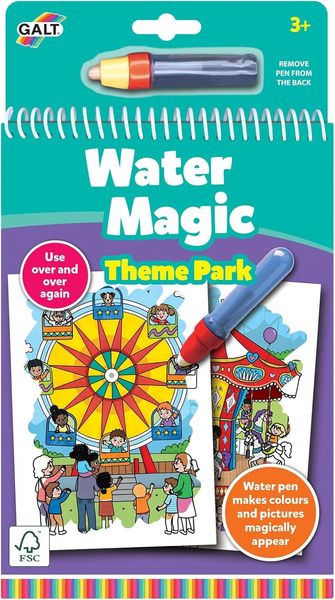Produktbild: Jumbo 1150400342 - Galt, Water Magic Theme Park inkl. Wasserstift, magisches Freizeitpark-Malblock