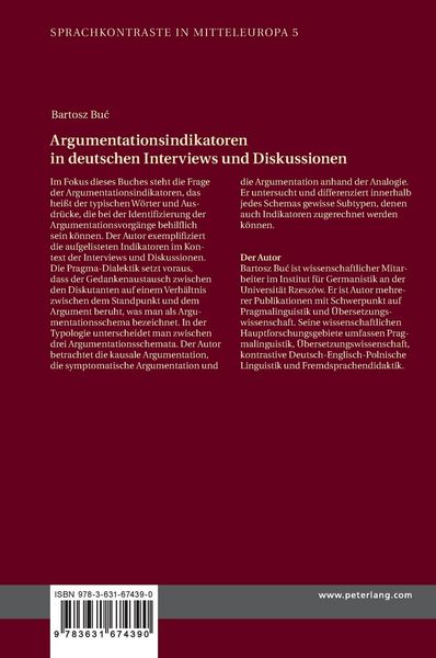 Produktbild: Argumentationsindikatoren in deutschen Interviews und Diskussionen