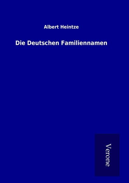 Produktbild: Die Deutschen Familiennamen