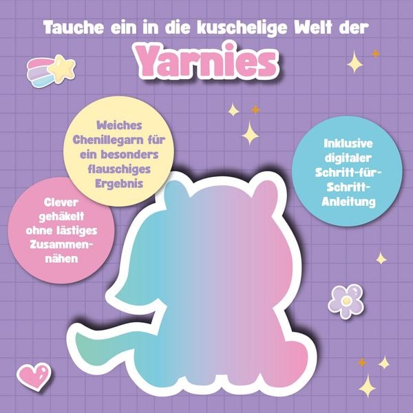 Produktbild: Yarnies - Collect. Create. Cuddle. H&auml;kelset Surprise