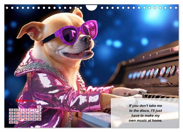 Produktbild: Great fun for Chihuahua lovers (Wall Calendar 2026 DIN A4 landscape), CALVENDO 12 Month Wall Calendar