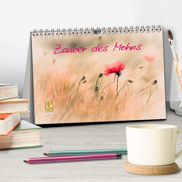 Produktbild: Zauber des Mohns (Tischkalender 2026 DIN A5 quer), CALVENDO Monatskalender