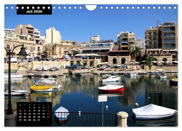 Produktbild: Impressionen aus Malta (Wandkalender 2026 DIN A4 quer), CALVENDO Monatskalender