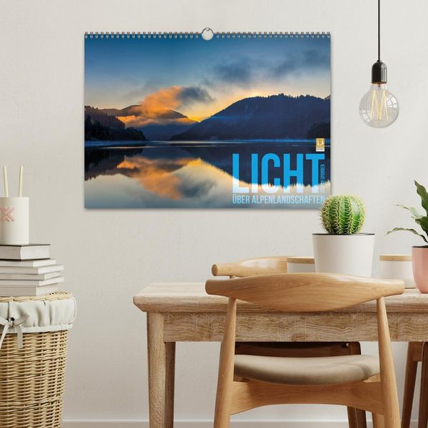 Produktbild: Licht &uuml;ber Alpenlandschaften (Wandkalender 2026 DIN A3 quer), CALVENDO Monatskalender