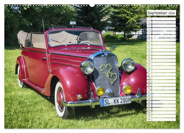Produktbild: Mercedes Benz 170 Cabriolet (hochwertiger Premium Wandkalender 2026 DIN A2 quer), Kunstdruck in Hochglanz