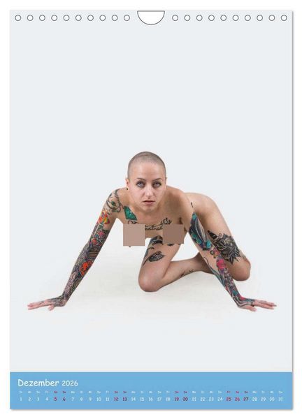 Produktbild: Nude Tattoo (Wandkalender 2026 DIN A4 hoch), CALVENDO Monatskalender