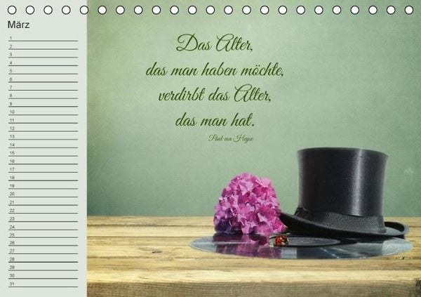 Produktbild: Spruchreifer Geburtstagskalender (Tischkalender immerw&auml;hrend DIN A5 quer)