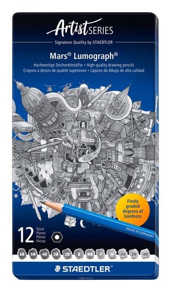 Produktbild: STAEDTLER Zeichenbleistift Mars Lumograph 12er Set