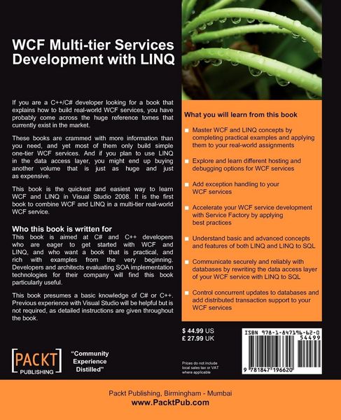 Produktbild: WCF Multi-tier Services Development with LINQ