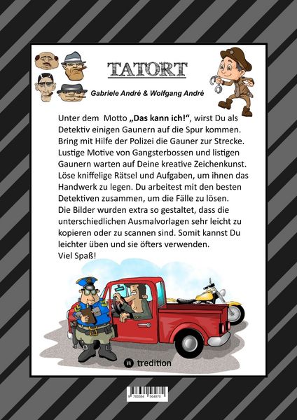 Produktbild: CRAFTBOOK - 120 SEITEN KRIMI MOTIVE - DETEKTIVE - KNIFFLIGE R&Auml;TSEL - GAUNER - GANGSTER - POLIZISTEN - POLIZEIHUND - FAHRZEUGE - TRESOR - H&Auml;FTLINGE