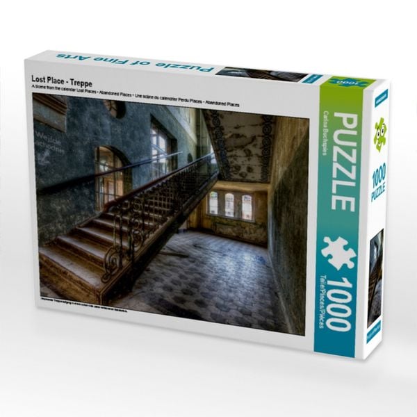 Produktbild: CALVENDO Puzzle Lost Place - Treppe | 1000 Teile Lege-Gr&ouml;&szlig;e 64x48cm Foto-Puzzle f&uuml;r gl&uuml;ckliche Stunden