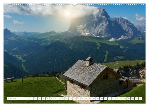Produktbild: Bekannte und unbekannte Wanderziele in S&uuml;dtirol (hochwertiger Premium Wandkalender 2026 DIN A2 quer), Kunstdruck in Hochglanz