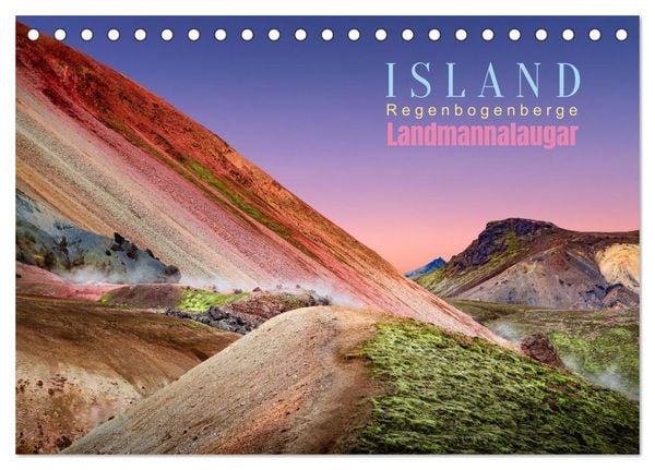Produktbild: Island, Landmannalaugar: Regenbogenberge (Tischkalender 2026 DIN A5 quer), CALVENDO Monatskalender