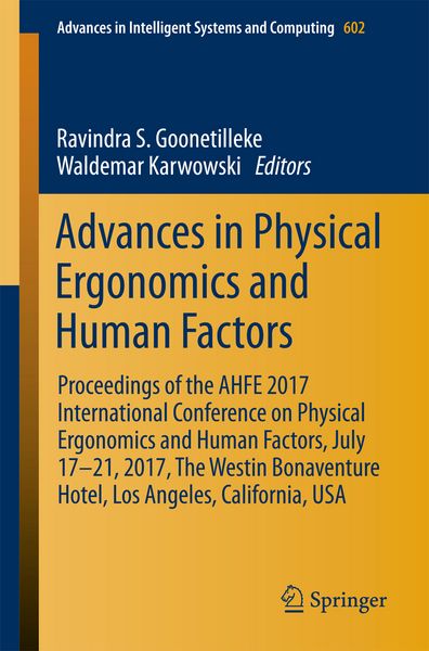 Produktbild: Advances in Physical Ergonomics and Human Factors