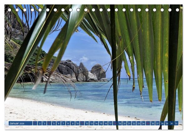 Produktbild: Seychellen - Wild und Sch&ouml;n (Tischkalender 2026 DIN A5 quer), CALVENDO Monatskalender