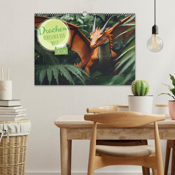 Produktbild: Drachen - Herrscher der Welt (Wandkalender 2026 DIN A3 quer), CALVENDO Monatskalender