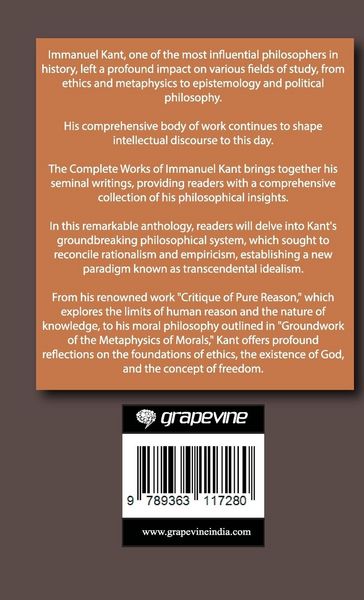 Produktbild: Complete Works of Immanuel Kant (Grapevine edition)