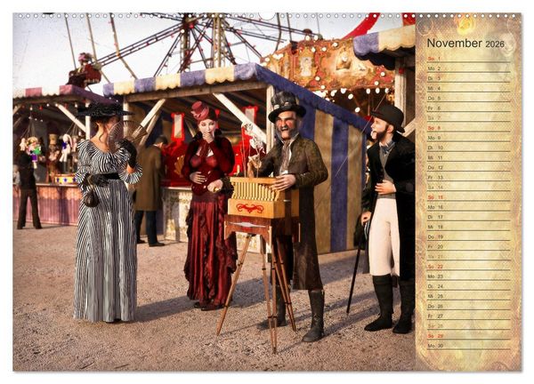 Produktbild: Steampunk Carnival (Wandkalender 2026 DIN A2 quer), CALVENDO Monatskalender