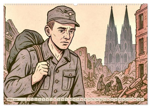 Produktbild: Heinrich B&ouml;ll (Wandkalender 2026 DIN A2 quer), CALVENDO Monatskalender
