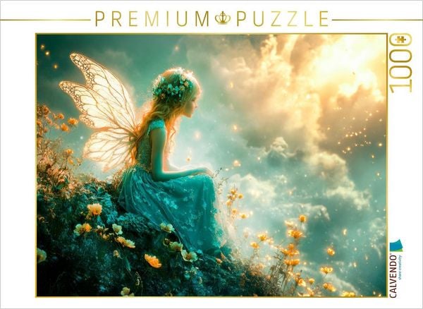 CALVENDO Puzzle Nachdenkliche Fee | 1000 Teile Lege-Größe 64x48cm Foto-Puzzle für glückliche Stunden