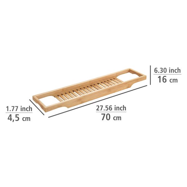 Produktbild: Badewannenablage Mod. Bambusa aus Bambus, Badewannenbr&uuml;cke