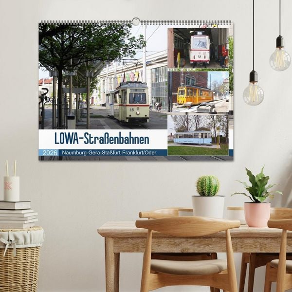 Produktbild: LOWA-Stra&szlig;enbahnen Naumburg-Gera-Sta&szlig;furt-Frankfurt/Oder (Wandkalender 2026 DIN A2 quer), CALVENDO Monatskalender